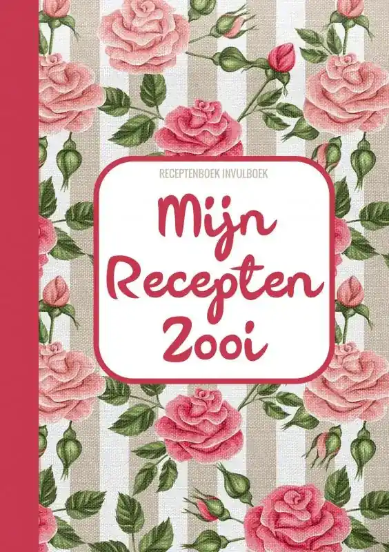 Premium Receptenboek Invulboek - Mijn Recepten Zooi - Recepten Notitieboek Om Zelf in Te Vullen