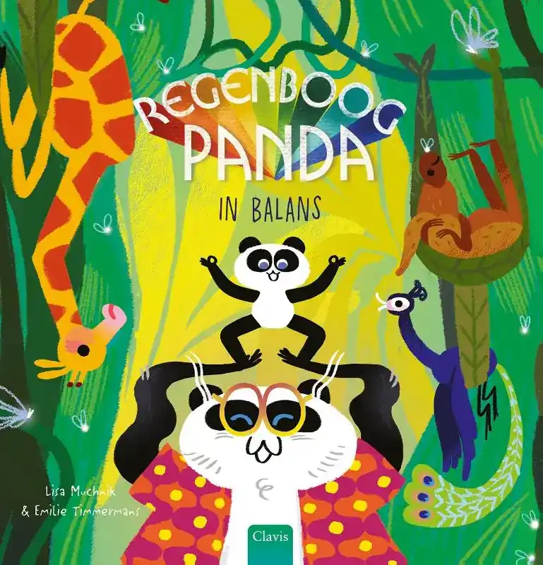 Flitsaanbieding Regenboogpanda in balans