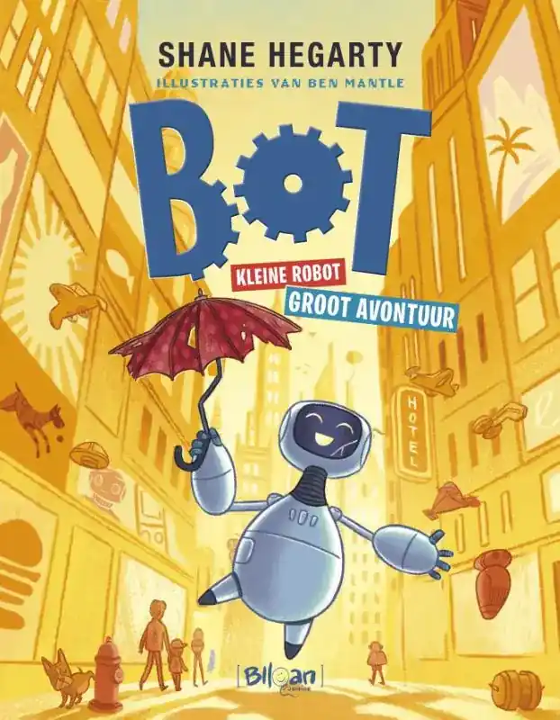 Finale Uitverkoop Bot. Kleine robot. Groot avontuur.